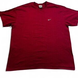 Vintage y2k essential Nike maroon tshirt‎ size XXL